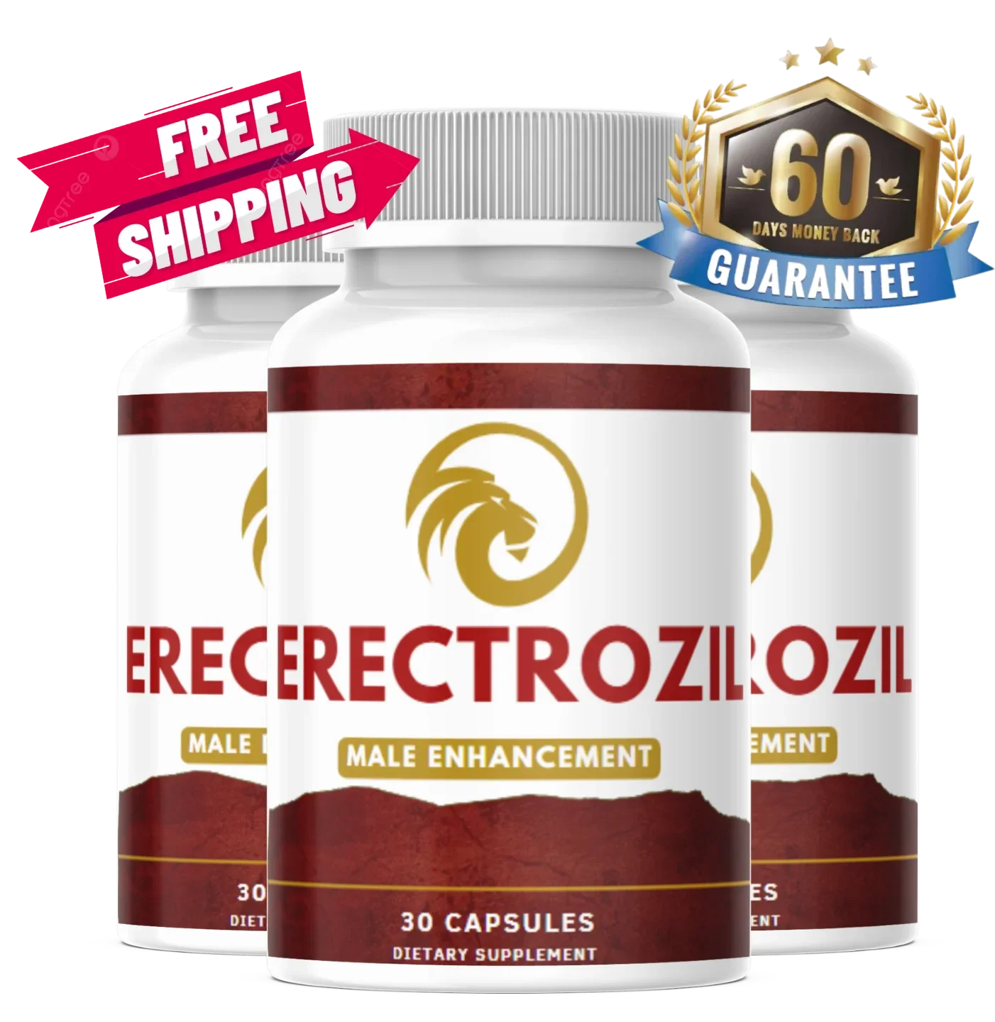 Erectrozil 3 bottles